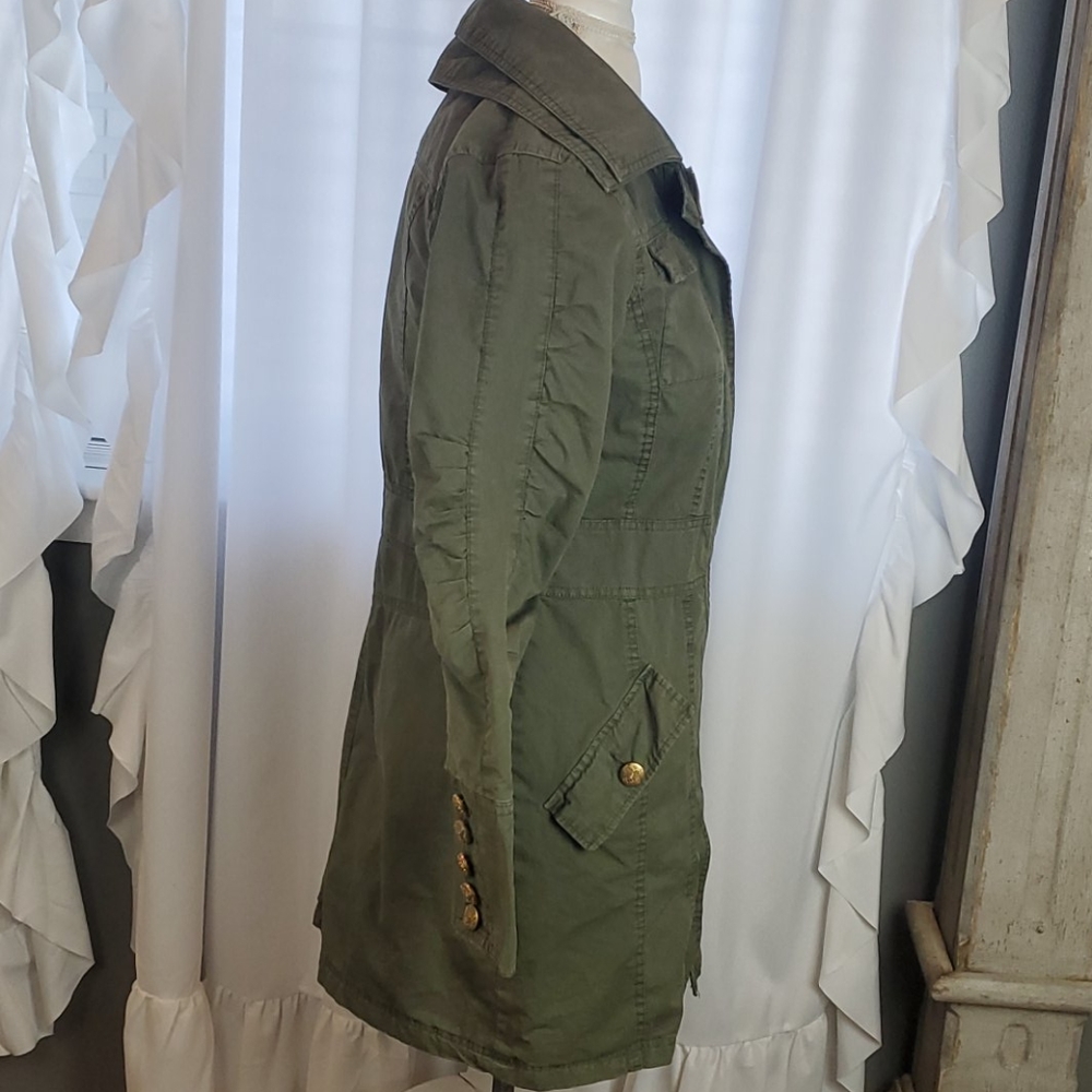 DB ESTABLISHED 1962 GREEN MID LENGTH COAT SIZE SMALL - Picture 3 of 9